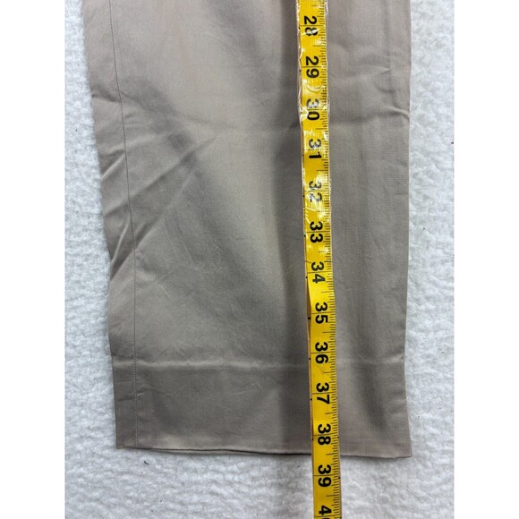 Z Zegna Chino Pants Mens 32R Beige Slim Fit Stretch Cotton Trouser Dress Casual - Picture 7 of 14